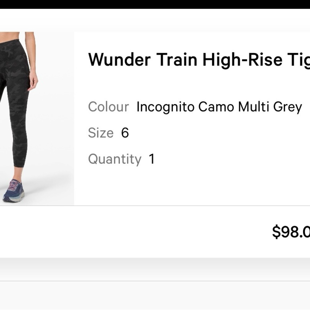 Lululemon Wunder Train High-rise Tight 25”